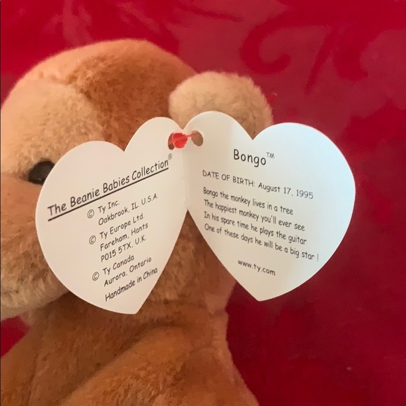 Vintage Bongo the Monkey TY Beanie Baby Limited Series - Picture 3 of 11